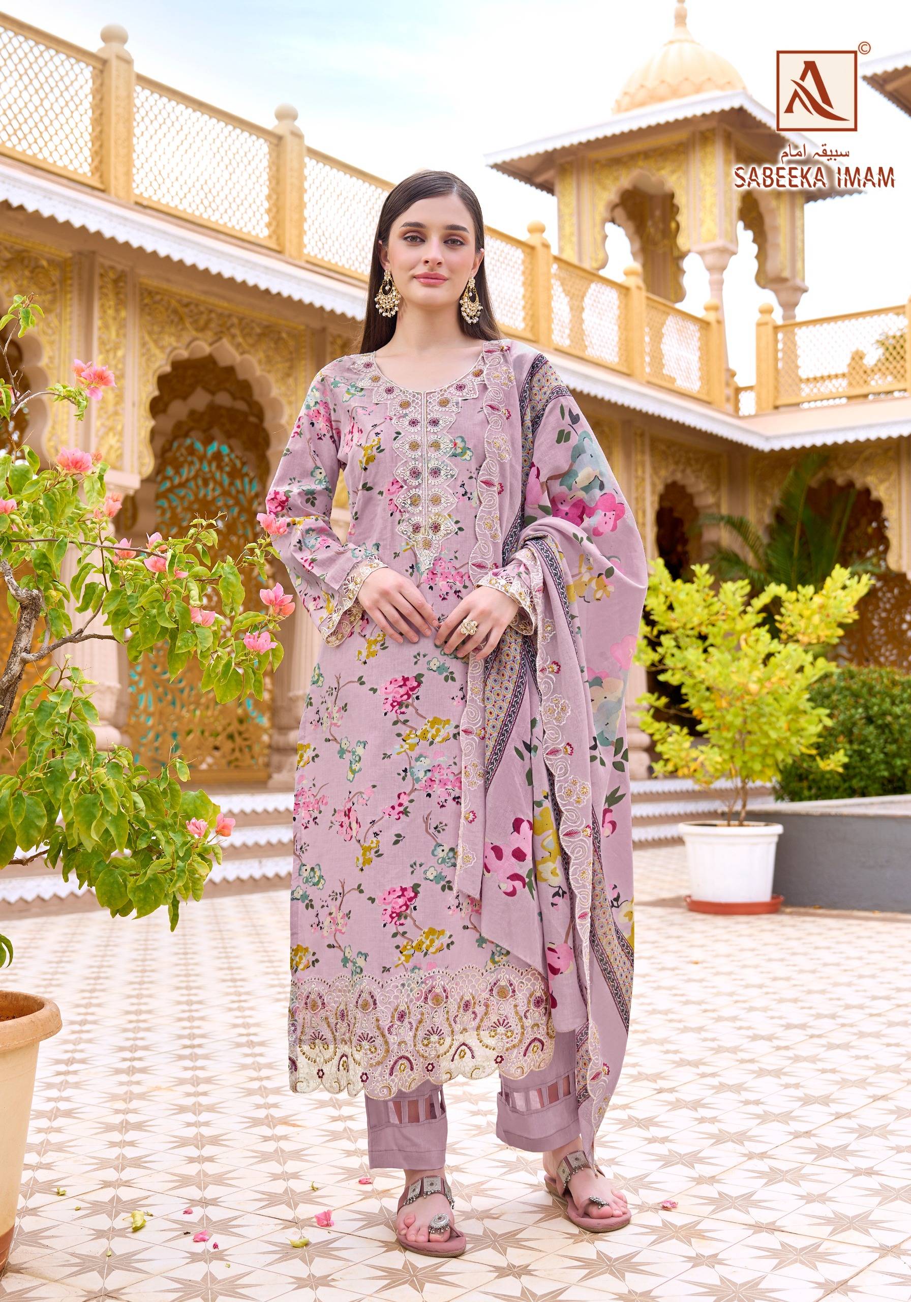 SABEEKA IMAM BY ALOK SUIT 01 To 08 Series Beautiful Festive Suits Stylish Colorful Fancy Casual Wear & Ethnic Wear Pure Cambric Cotton Dresses At Wholesale Price